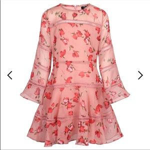 Bardot Junior Girls Layered Floral Dress Sz 7-8